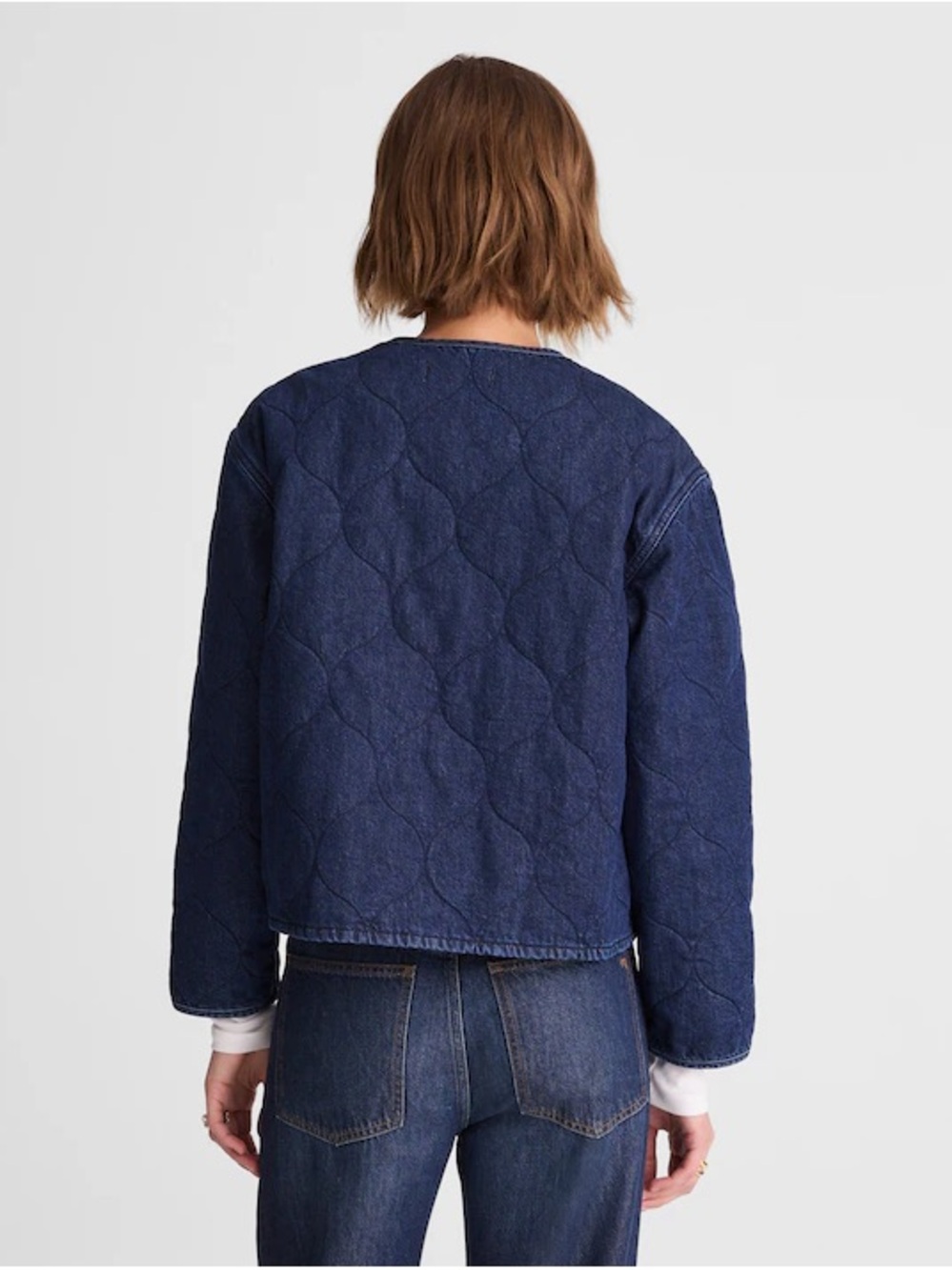 Madewell Quilted Denim Jacket - Women’s Size Medium - Picture 8 of 8